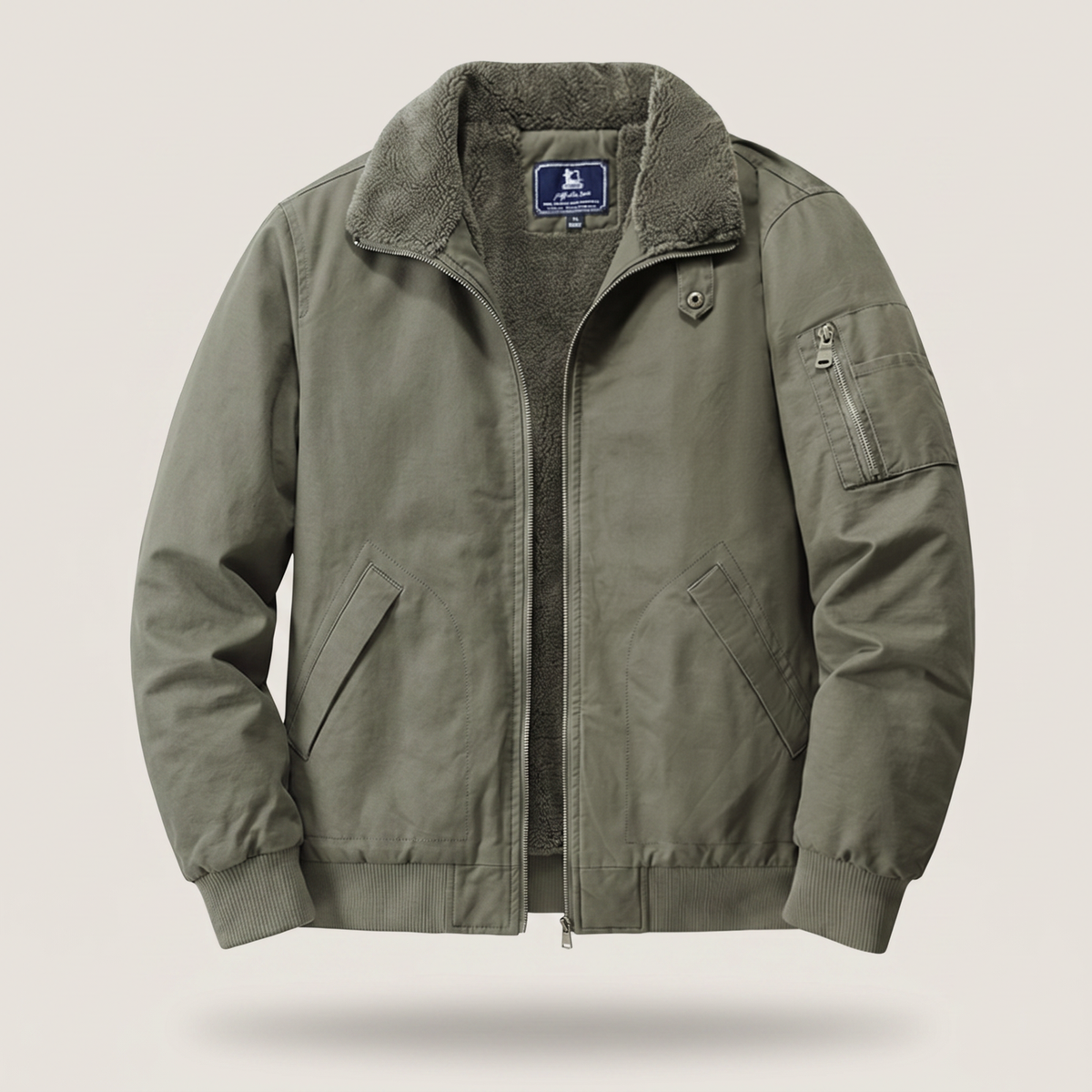 Matthew | Soft-Fleece Modern Bomber Jacket