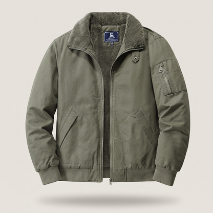 Matthew | Soft-Fleece Modern Bomber Jacket