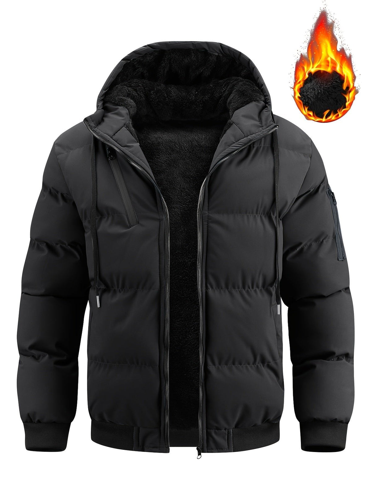 Lukas | Winter Hooded Puffer Jacket with Soft Padding