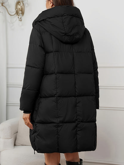 Sophia | Long Puffer Jacket with Adjustable Hood and Thermal Insulation