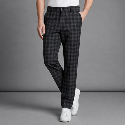 Cartagena Plaid Tapered Trousers