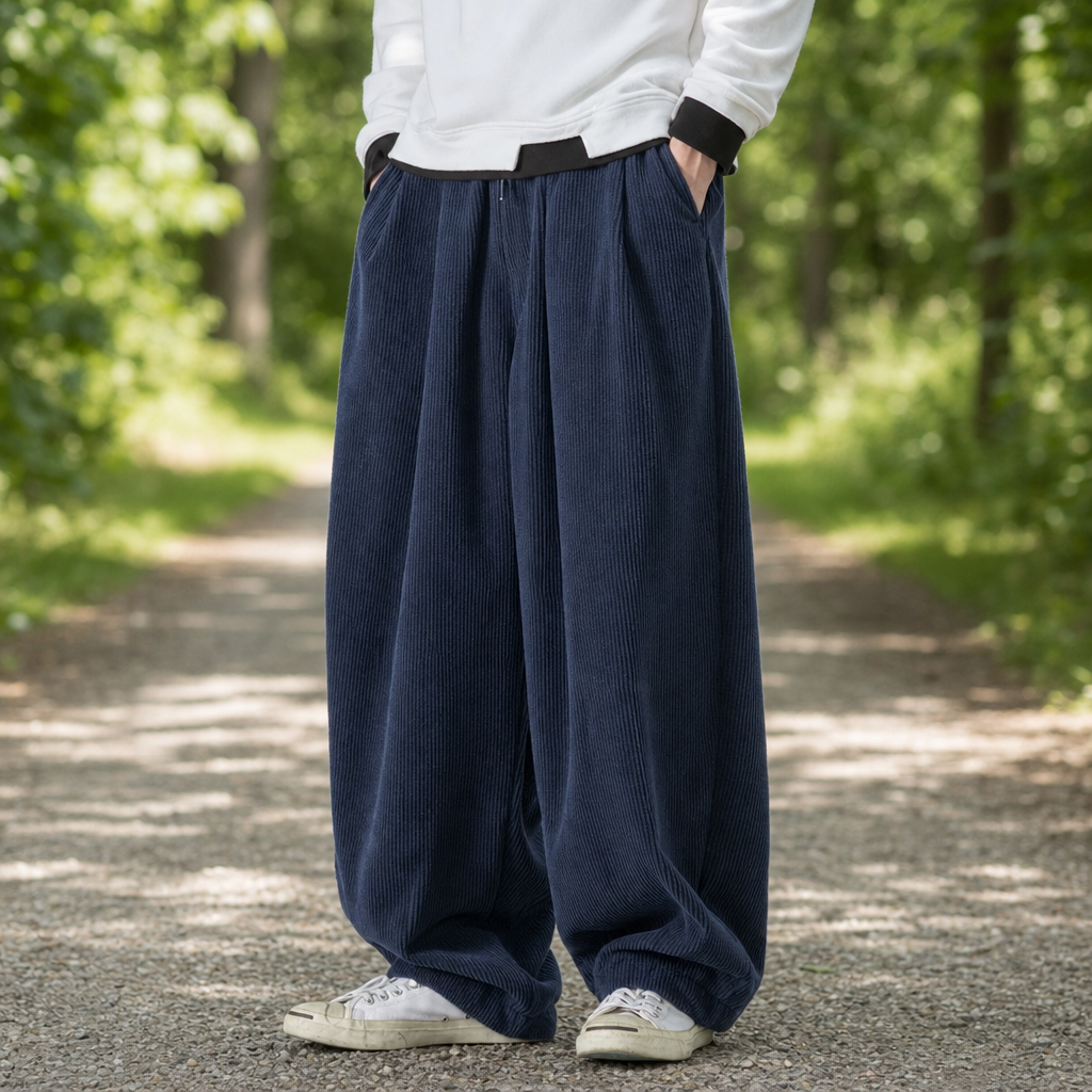 Santander Wide Leg Corduroy Pants