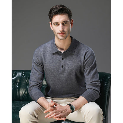 Daniel | Premium Cashmere Polo Knit Sweater