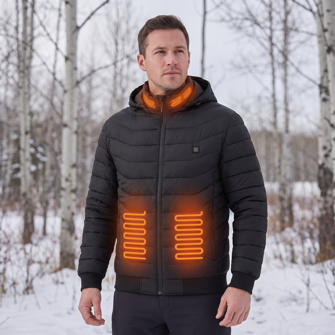 Heated Jacket Waterproof & USB Powered for Men & Women - 9 Heat Zones