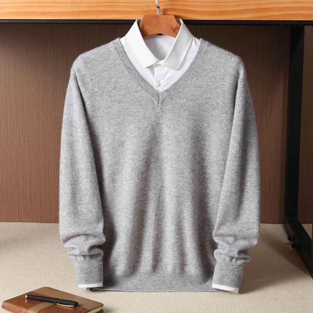 Olympian Merino V-Neck Sweater