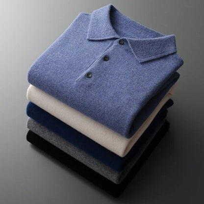 Daniel | Premium Cashmere Polo Knit Sweater