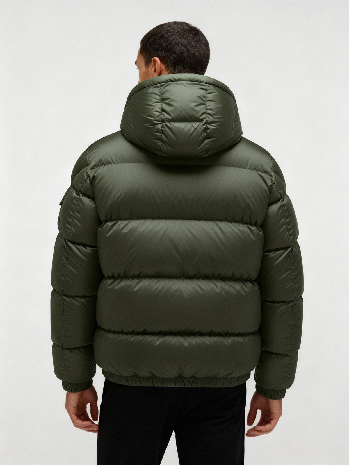 Alexander | Modern Puffer Jacket with Adjustable Hood and High Collar