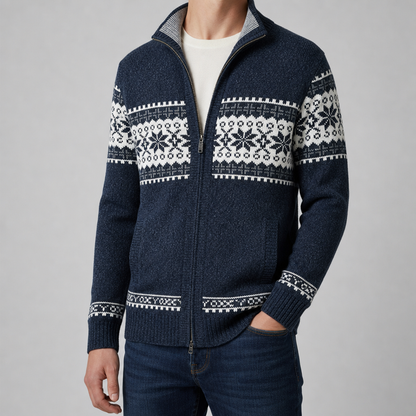 Obidos Nordic Fleece-Lined Cardigan