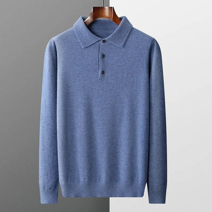 Daniel | Premium Cashmere Polo Knit Sweater