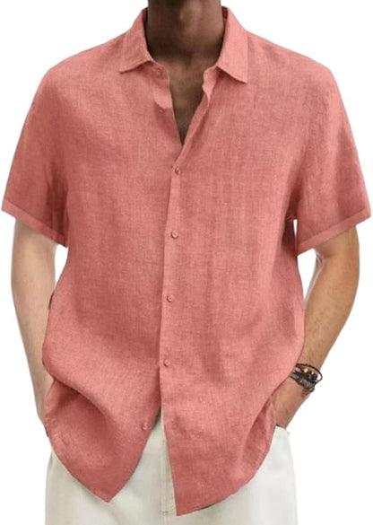 Adrian | Linen Button Down Shirt for Men