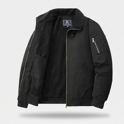 Matthew | Soft-Fleece Modern Bomber Jacket