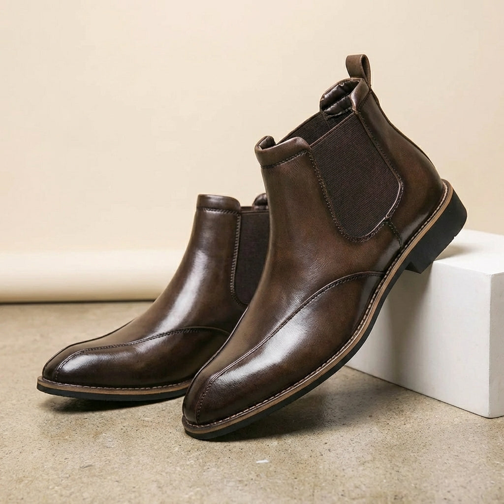 Calvin Leather Chelsea Boots