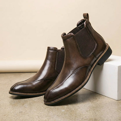 Calvin Leather Chelsea Boots