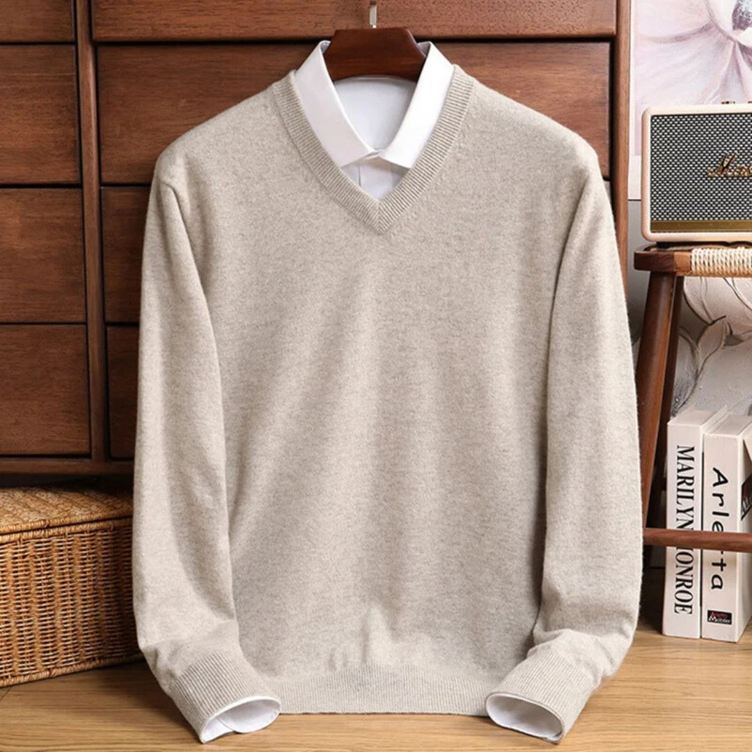 Olympian Merino V-Neck Sweater