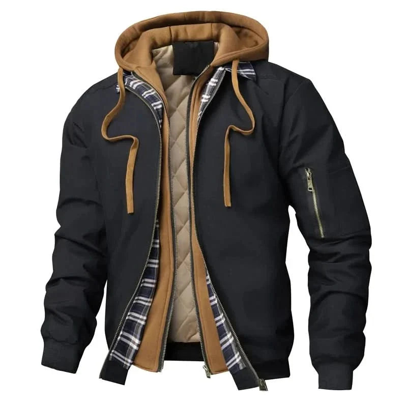 Benjamin | Thermal Hooded Bomber Jacket