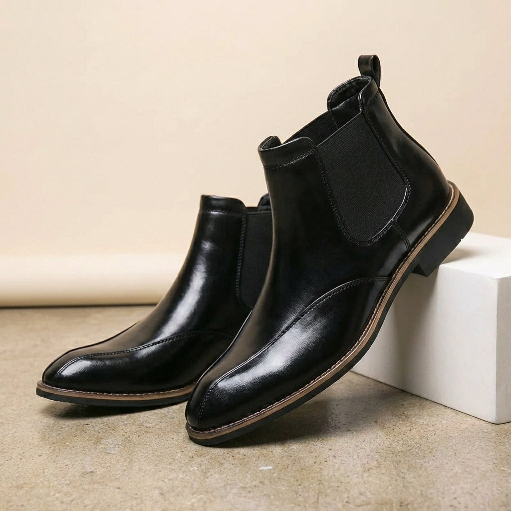 Calvin Leather Chelsea Boots