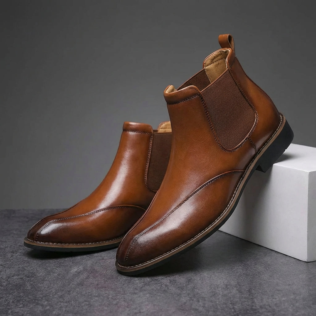 Calvin Leather Chelsea Boots