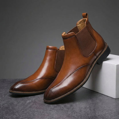 Calvin Leather Chelsea Boots