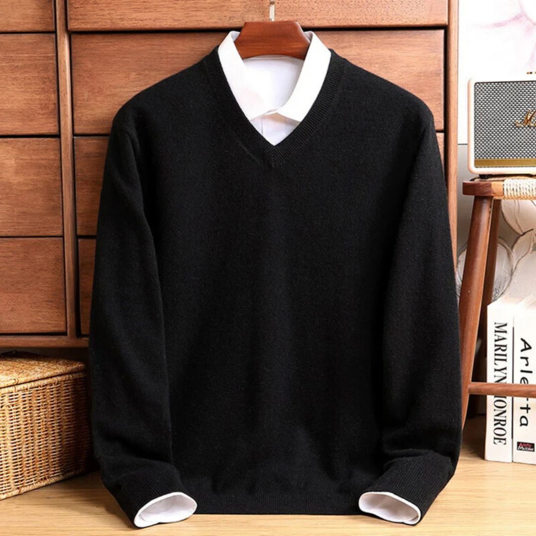 Olympian Merino V-Neck Sweater