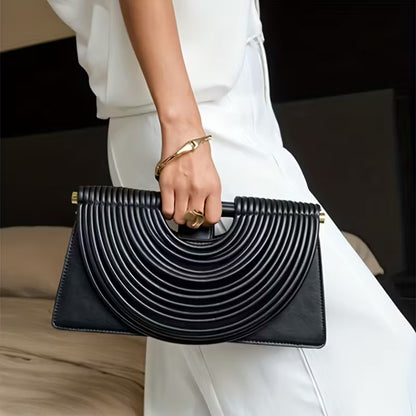 Estelle Ribbed Clutch