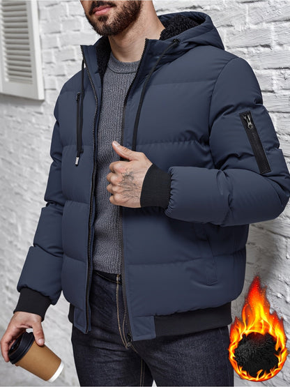 Lukas | Winter Hooded Puffer Jacket with Soft Padding
