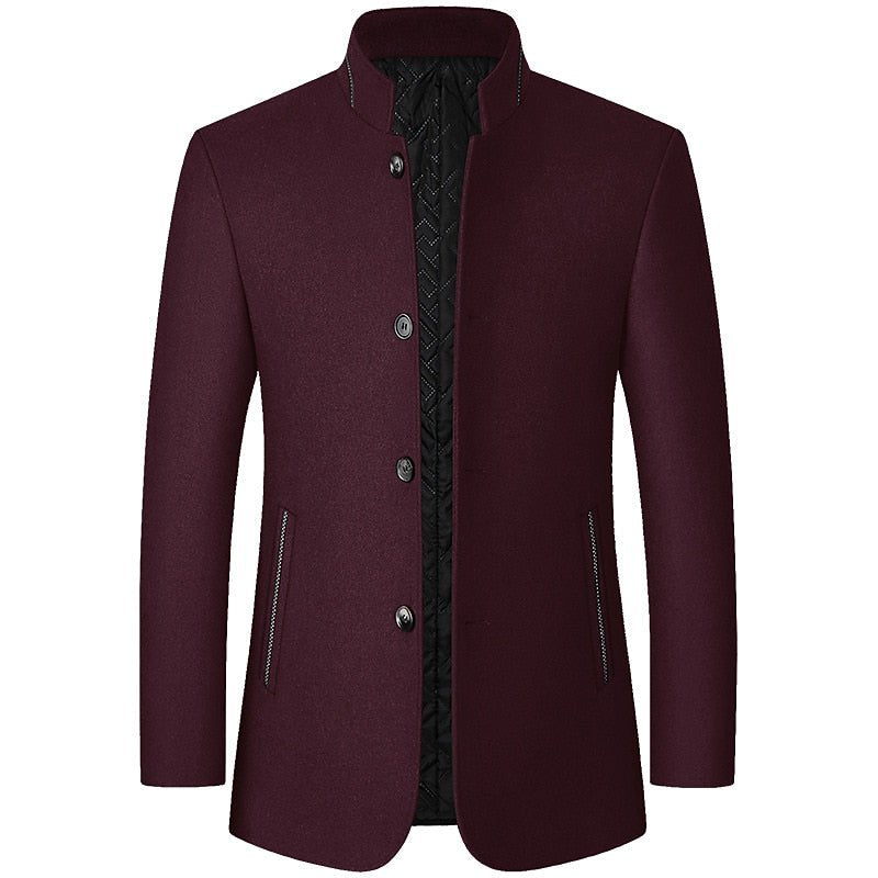 Richard | Elegant Stand-Collar Trench Coat