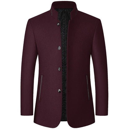 Richard | Elegant Stand-Collar Trench Coat