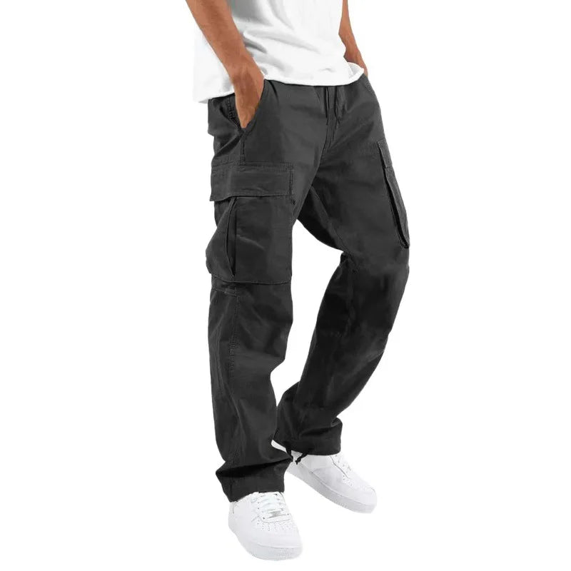 Straight Leg Cargo Pants For Men