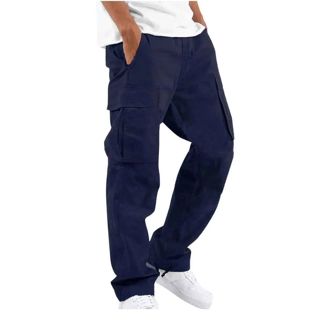 Straight Leg Cargo Pants For Men