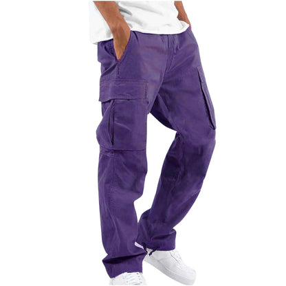 Straight Leg Cargo Pants For Men