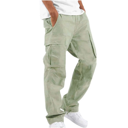 Straight Leg Cargo Pants For Men