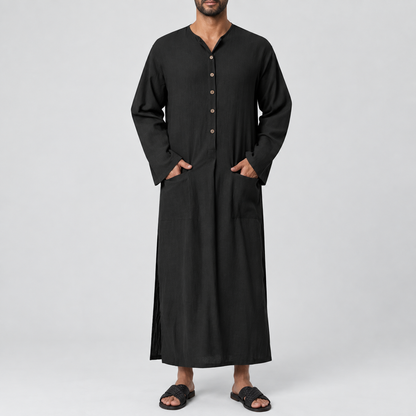 Sperlonga Linen Kaftan Maxi Robe