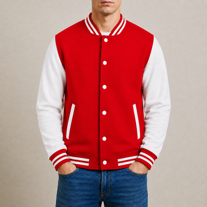 Calvero Contrast Varsity Jacket