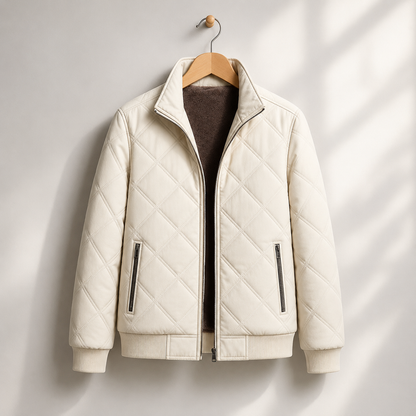 Gallipoli Quilted Fleece-Lined Bomber