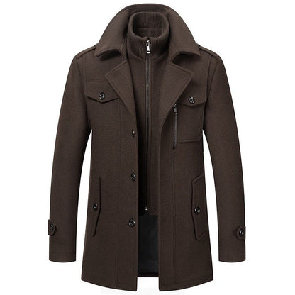 Men's Two-Piece Lined Winter Coat