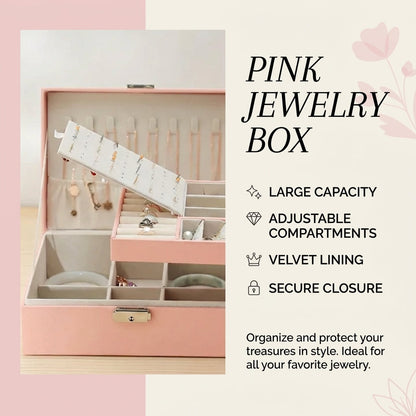 Jewelry Box Modern — Velvet Interior Organizer