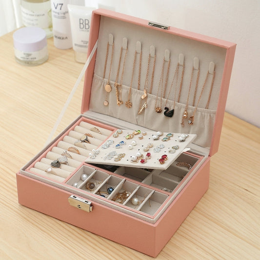 Jewelry Box Modern — Velvet Interior Organizer