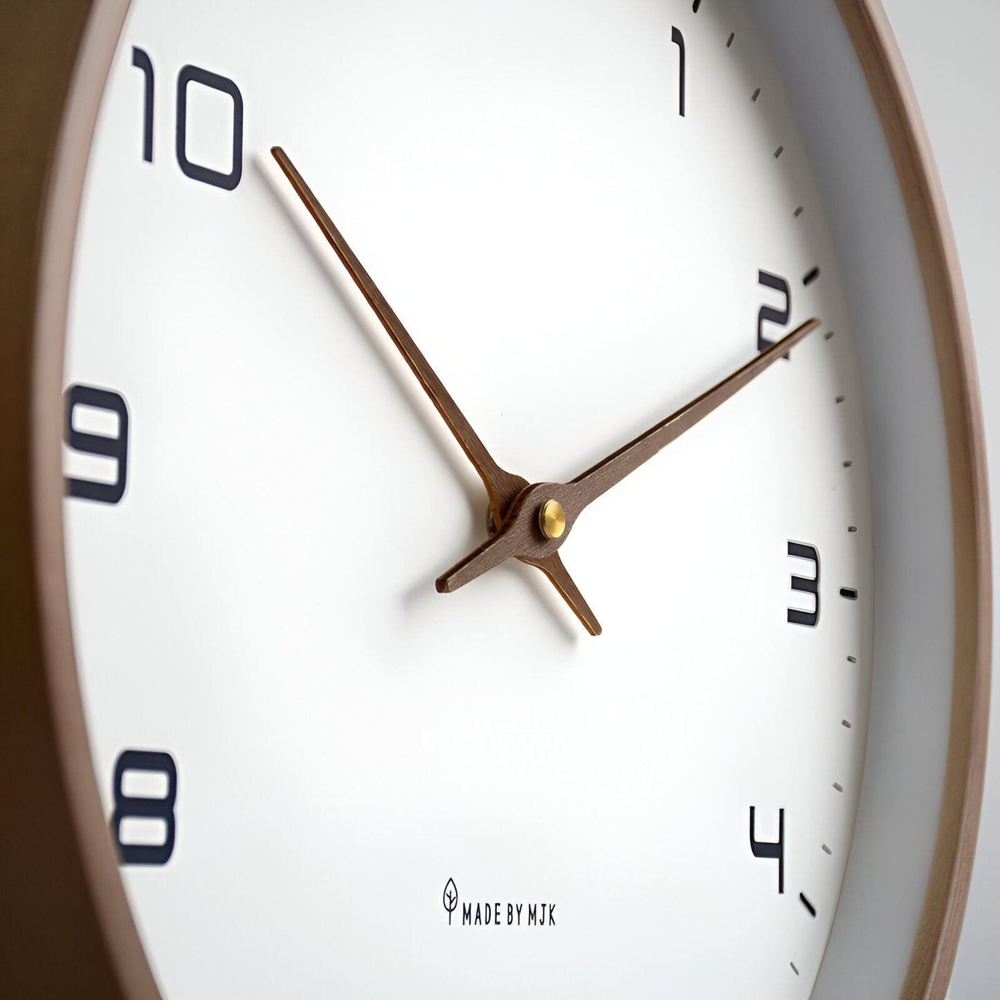 Nordic Wall Clock | Minimalist Wooden Frame Design