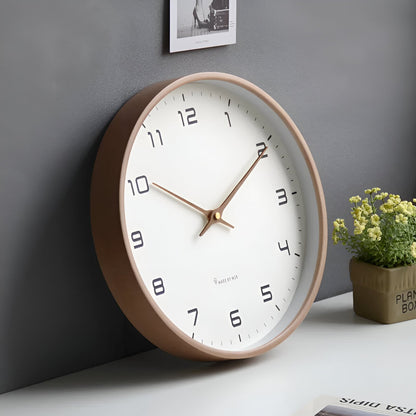 Nordic Wall Clock | Minimalist Wooden Frame Design