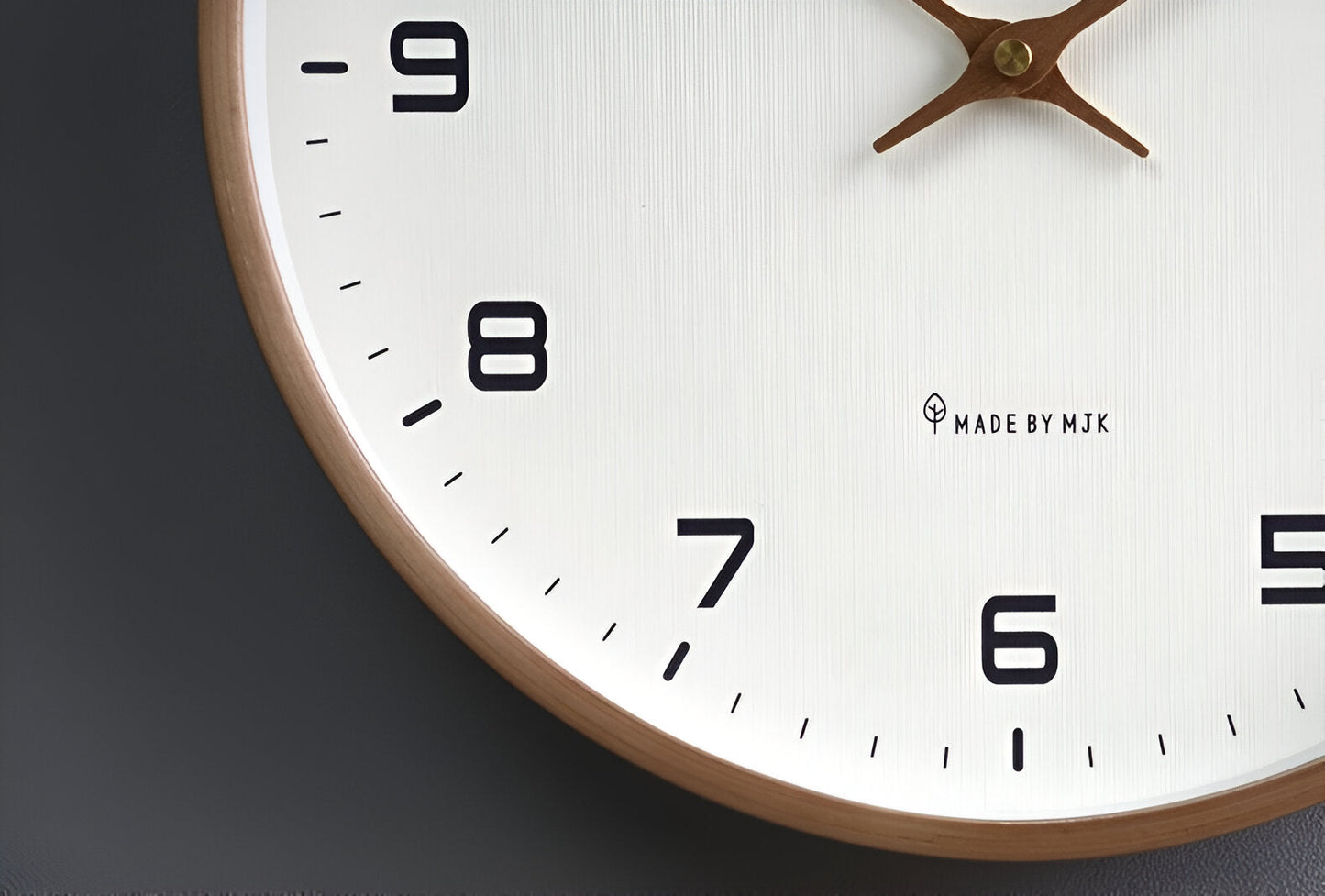 Nordic Wall Clock | Minimalist Wooden Frame Design