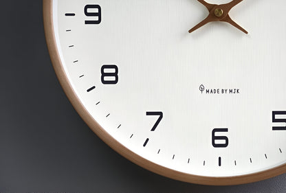 Nordic Wall Clock | Minimalist Wooden Frame Design