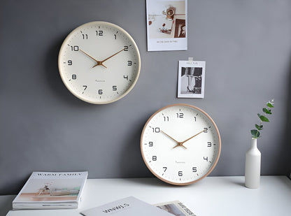 Nordic Wall Clock | Minimalist Wooden Frame Design