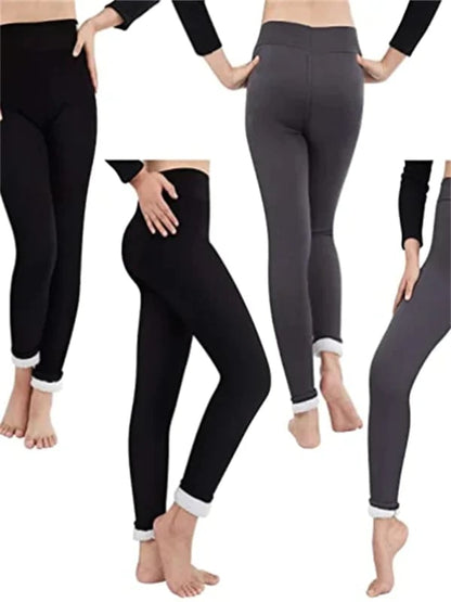 Women's Winter Pants with Warm Fleece Lining - Weatherproof and Stretch