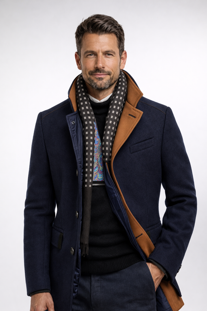 Jason | Wool Overcoat For Men