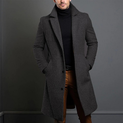 Men's Wool Coat Elegant - Timeless Winter Coat in Premium Wool
