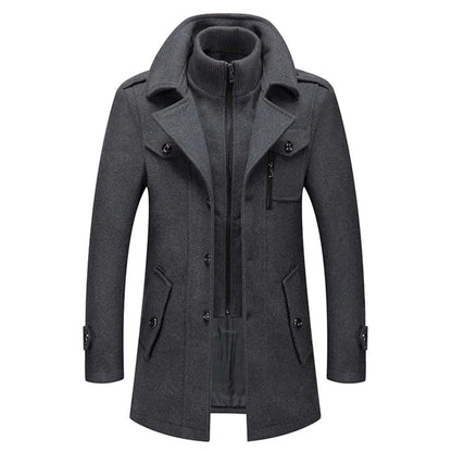 Men's Two-Piece Lined Winter Coat