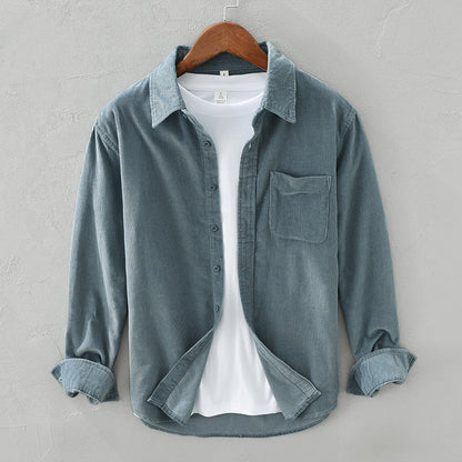 Adrian Morrison | Casual Corduroy Shirt For Men