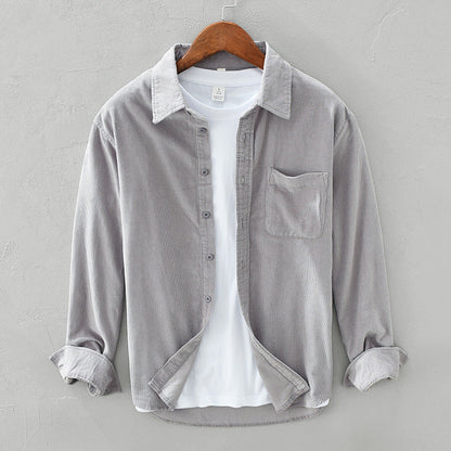 Adrian Morrison | Casual Corduroy Shirt For Men