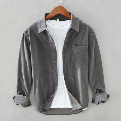 Adrian Morrison | Casual Corduroy Shirt For Men