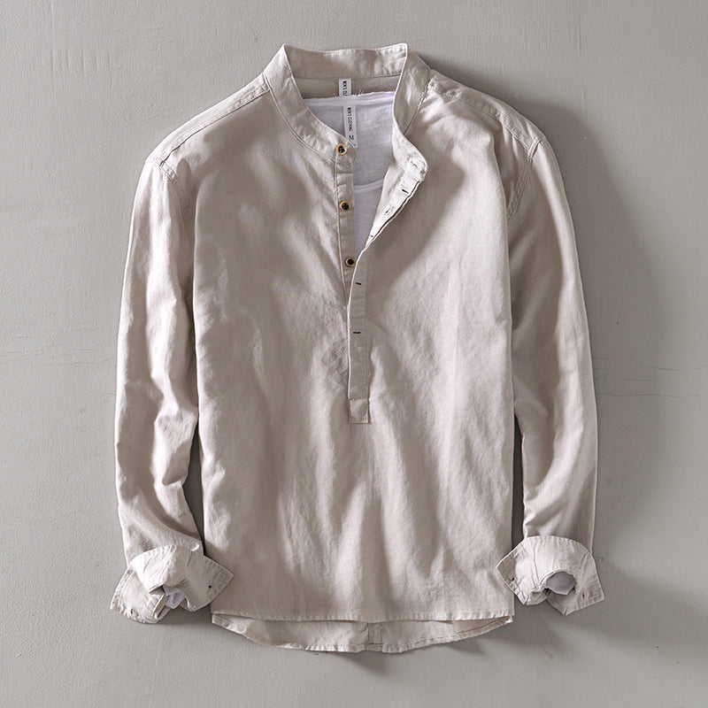 Kyoto Henley Linen Shirt